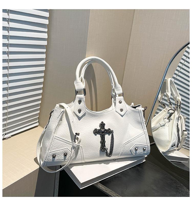 

Модная нишевая сумка-локомотив Женская сумка-мессенджер Сумка New Spice Girl Сумка под мышкой Премиальная сумка через плечо белый