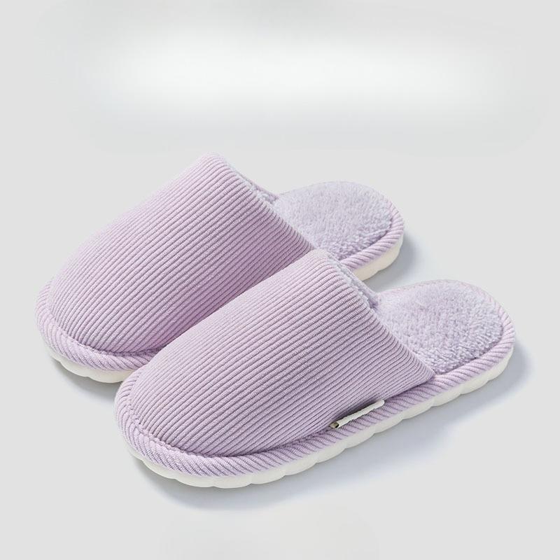 New Style of Women's Indoor Home Slippers, Thickened Anti-slip Couple Plush Cotton Shoes