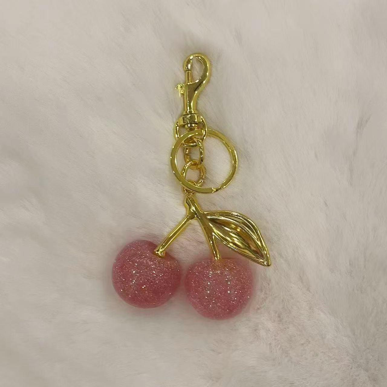 Cherry Keychain Fashion Bag Pendant Ornament - Creative Fruit Decoration