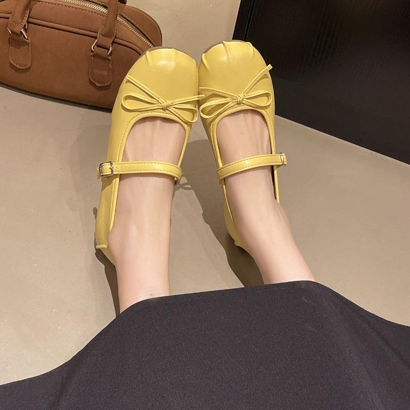 Fashion 2025 New Spring Butterfly-knot Women Mary Jane Shoes Ladies Casual Shallow Ballet Shoes Soft  Eelgant Dress Shoes