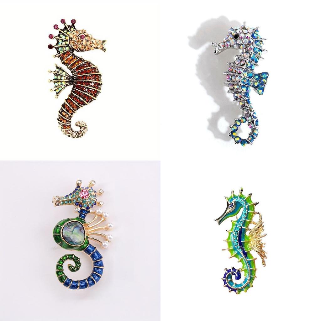 Marine Animal Brooch Pin With Alloy Material For Fashion Accessories And Daily Wear