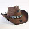 Best-selling Western Cowboy Hats for Men and Women, Fashionable Sunshade Straw Hats, Classic Outdoor Western Cowboy Hats
