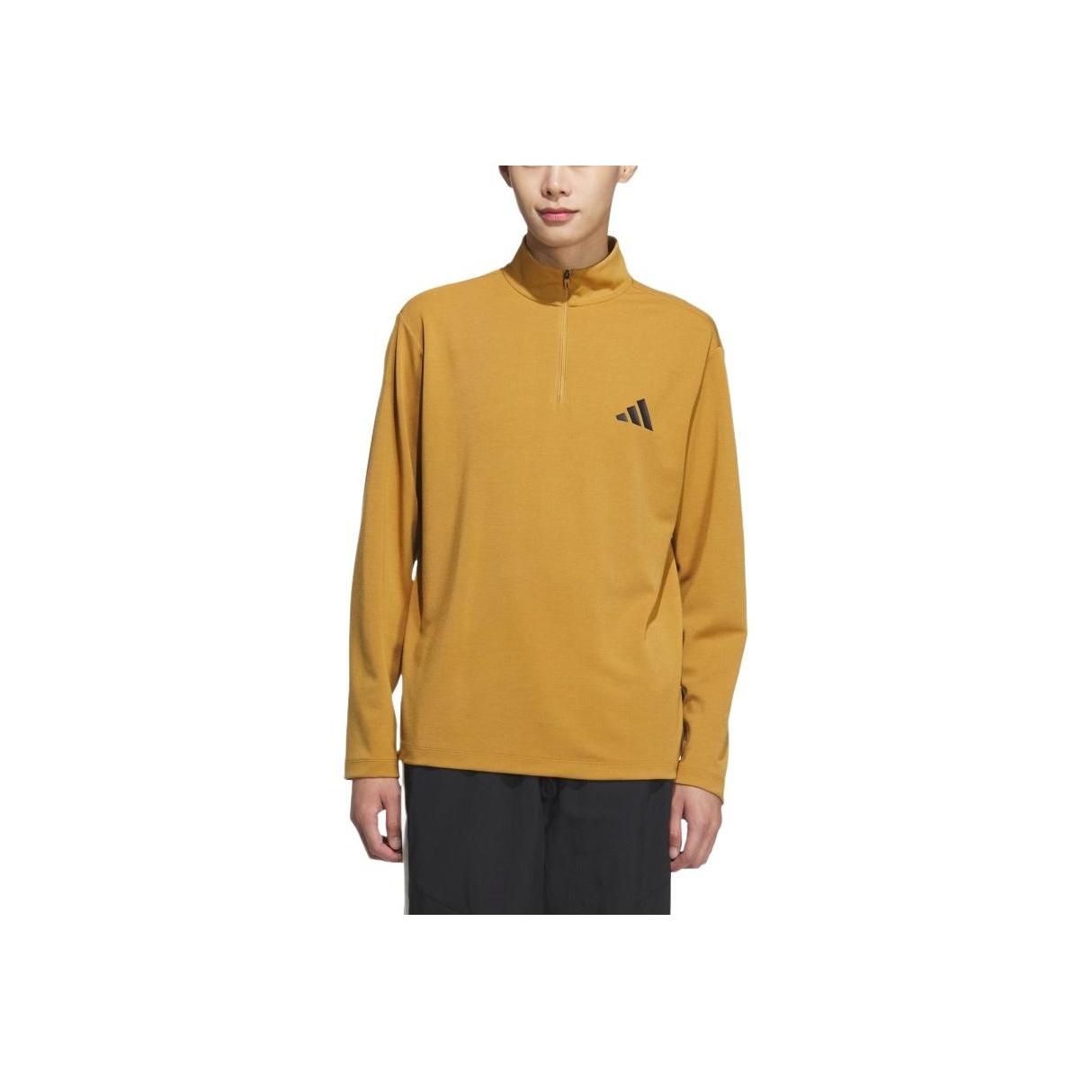 

Adidas Спортивная футболка с логотипом Lifestyle Series, удобная повседневная футболка с длинным рукавом, мужская футболка светло-коричневого и черного цветов KA7668 XL