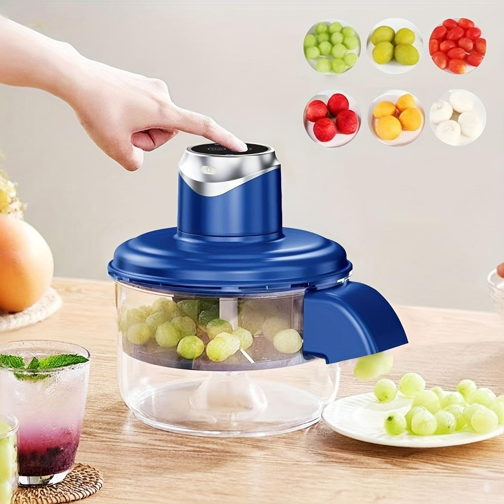 Automatic Fruit Garlic Peeler Machine Electric Grape Peeler Machine w/h Precision Stainless Steel Blade for Kitchen Homemade Jam