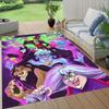1pc Villain Pattern Area Rug Soft Flannel Floor Mat for Living Room,Office,Bedroom and Carpet,Sofa Coffee Table Floor Mat