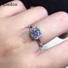 Lindon Classic Copper Alloy Zircon Ring Ladies Jewelry Wedding Promise Party Gift