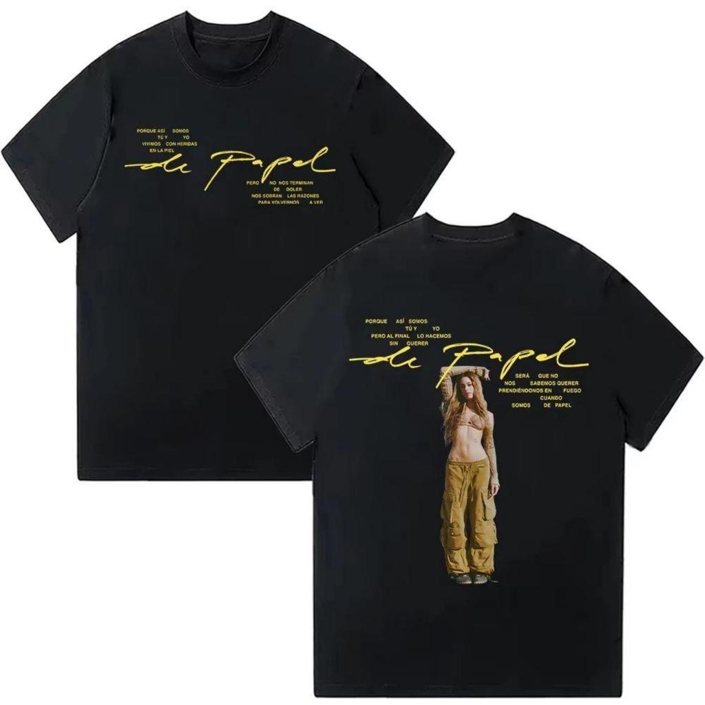 Y2K Autumn and Winter Innerwear Tini Stoessel Merch T-shirt De Papel Fashion Cotton Short Sleeve Tees Men Women Hip Hop Clothes