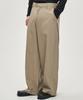 PRAIRIE Loose Fit Curved Wide Slacks (Beige)