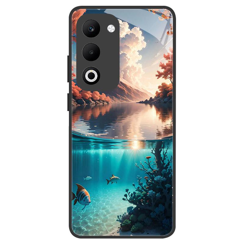 For OPPO A5 A5M Case Luxury Tempered Glass Phone Case For Oppo A5i Pro Shockproof Hard PC Back Cover Camera Protection Fundas