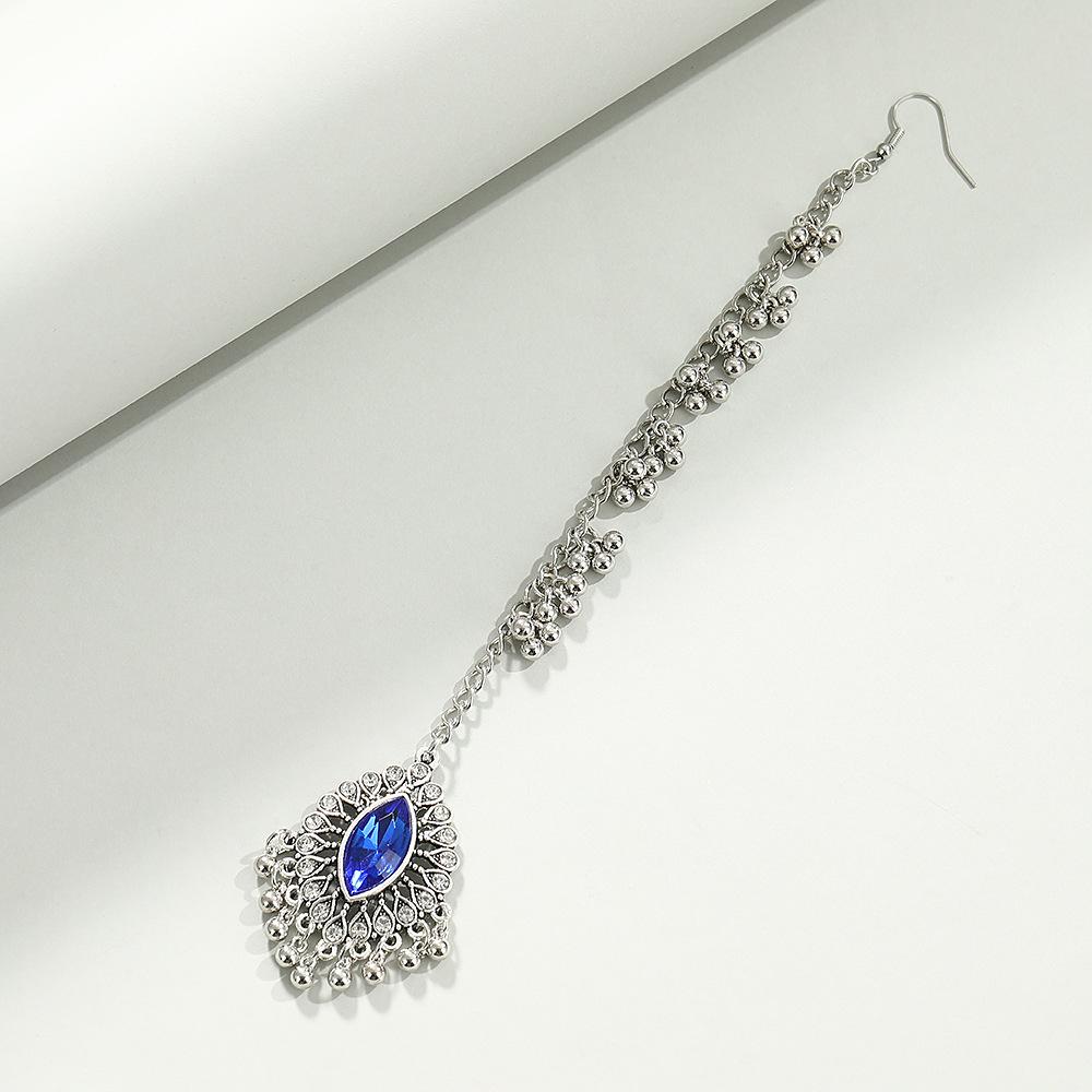 Ethnic Style Vintage Hollow - Out Rhinestone Necklace and Earrings Set for Women , Fashionable and Simple Exaggerated Je