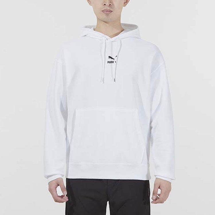 PUMA Sweatshirts Men's White Hooded Moderate Regular 535305-02