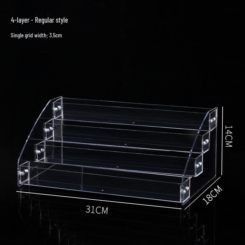 Multi-layer Transparent Cosmetic Organizer for Eyeshadow, Powder, Lipstick, Perfume, and Nail Polish
