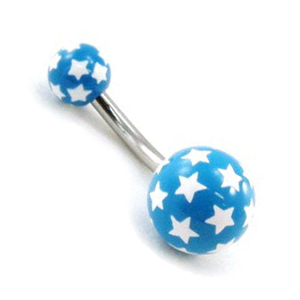 Les Trésors De Lily [G7526] - Body Piercing 'Etoiles' bleu