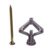 Butterfly Type Plastic Gypsum Board Anchors Drywall Fixings Screw Curtain Wall Gypsum Expansion Tube