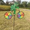 Yard Lawn Decor Garden Windmill Plastic Outdoor Windmill Durable Animal Bicycle Wind Spinner