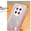 KEYSION Luxury Plating Glitter Phone Case for HONOR X9c 5G Transparent Soft TPU Shockproof Back Cover for Honor Magic 7 Lite 5G
