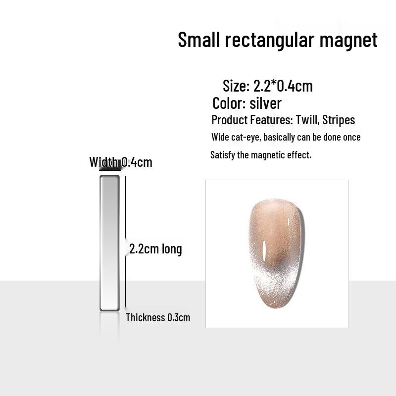 Multifunktionaler Katzenaugen-Nagelkunst-Magnet: Starker zylindrischer Magnet für ausgefallene Blitzeffekte.