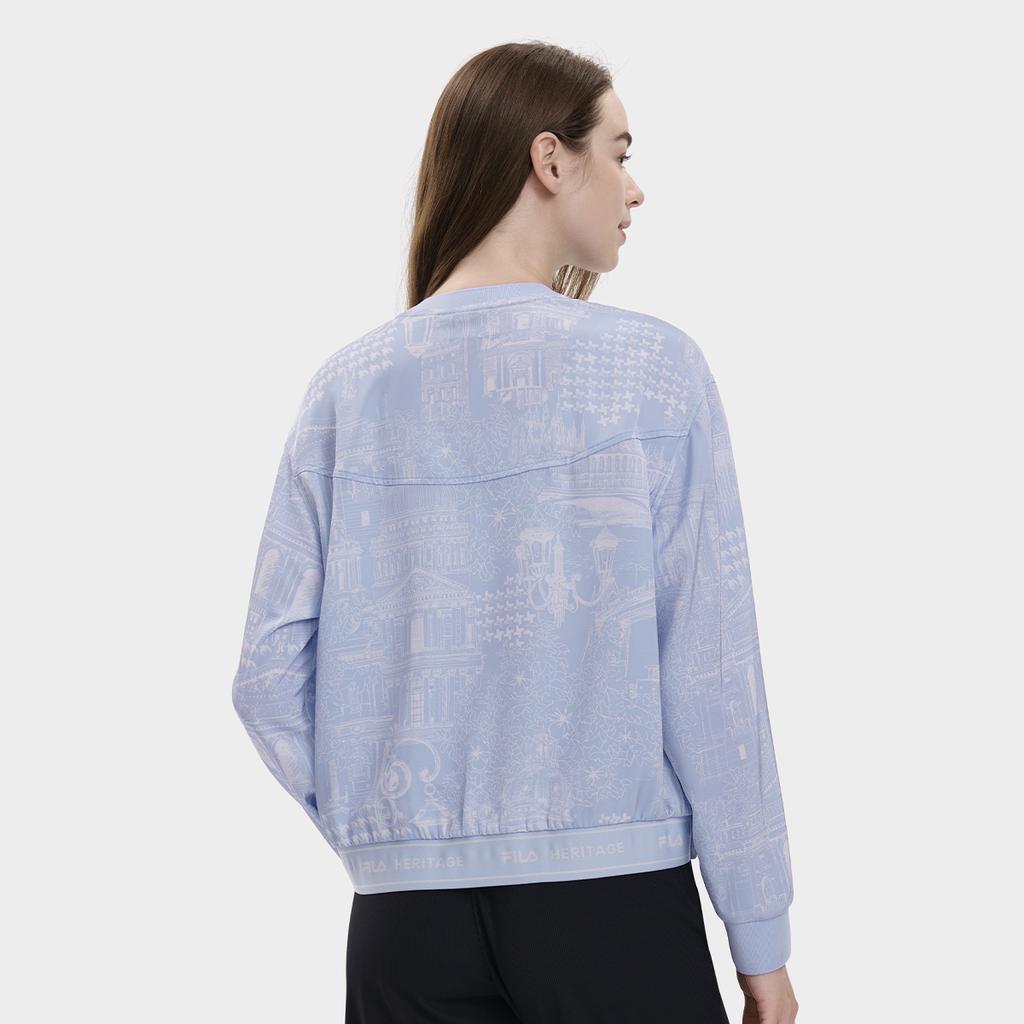 New FILA Sweatshirt Women's All Over Print F11W338705F-ZA