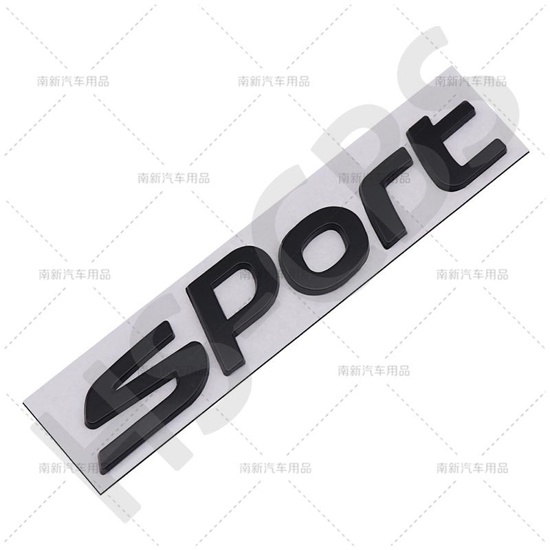1Pc 3D Metal Sport Labeling Logo Car Letter Rear Trunk Sticker Badge Tailgate Emblem For Soul Cerato Sportage R Carnival Carens