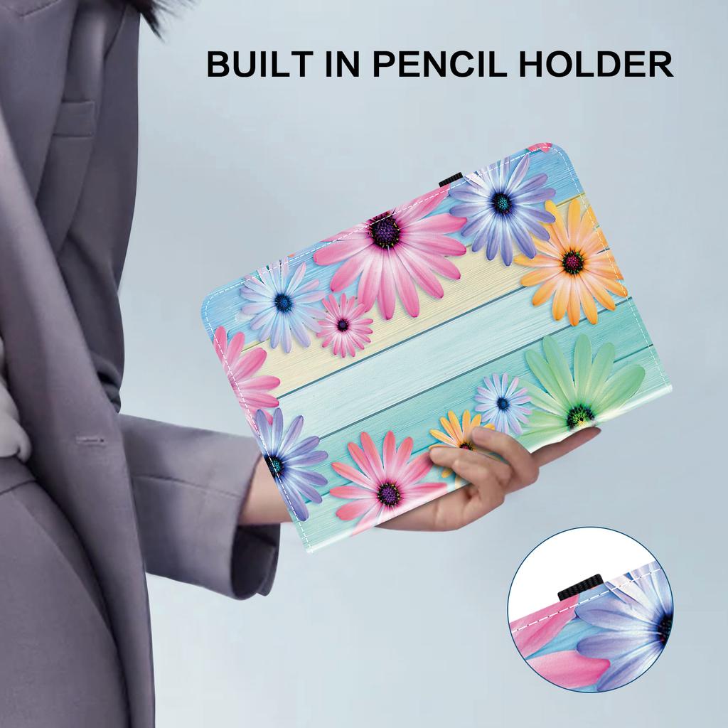 PU Leather Tablet Case for Xiaomi Redmi Pad SE - 11 Styles! Durable, with 2 Stand Slots, Pencil Holder & Card Slots, Flexible TPU Back Cover