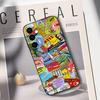 Sardines Fish Art Canned Food Phone Case For Samsung Galaxy A73,A72,A71,A70,A53,A52,A51,Soft Silicone Black Cover