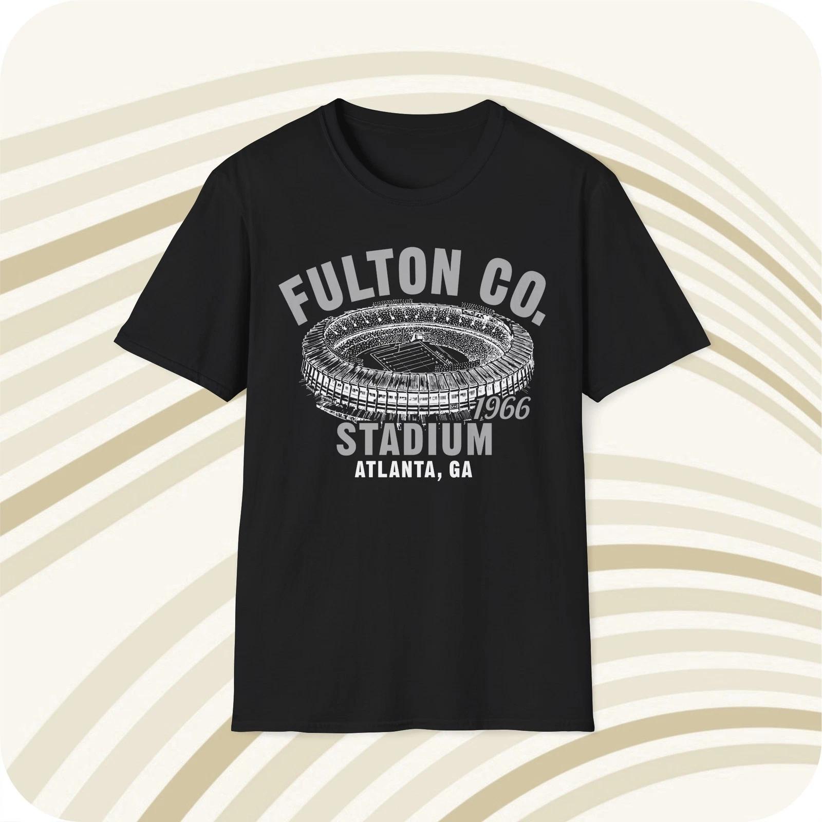 Fulton County Stadium 1966 Classic Cut Football T shirt - Atlanta Falcons 2XL