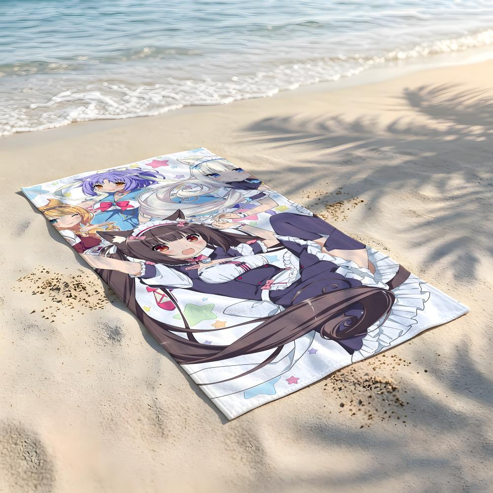 Game N-Nekopara Towel Beach Blanket Towel  For Travel Gym Shower Luxury Lightweight Camping Pool hot
