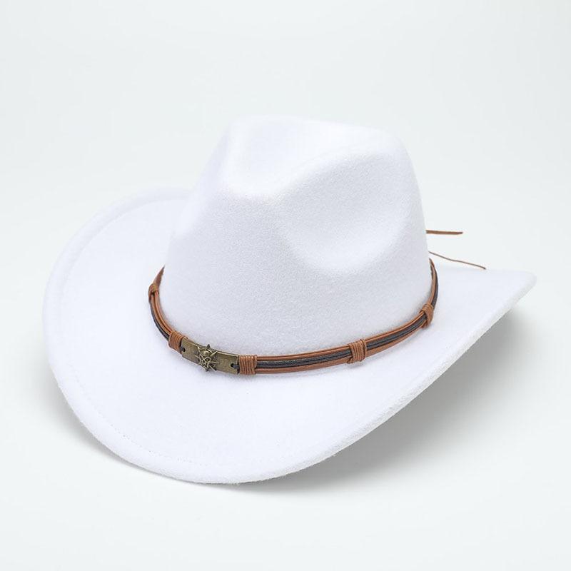 Tibetan Western Cowboy Hat Ethnic Style Travel Riding Hat Jazz Hat Casual Retro Ethnic Style Top Hat Tide