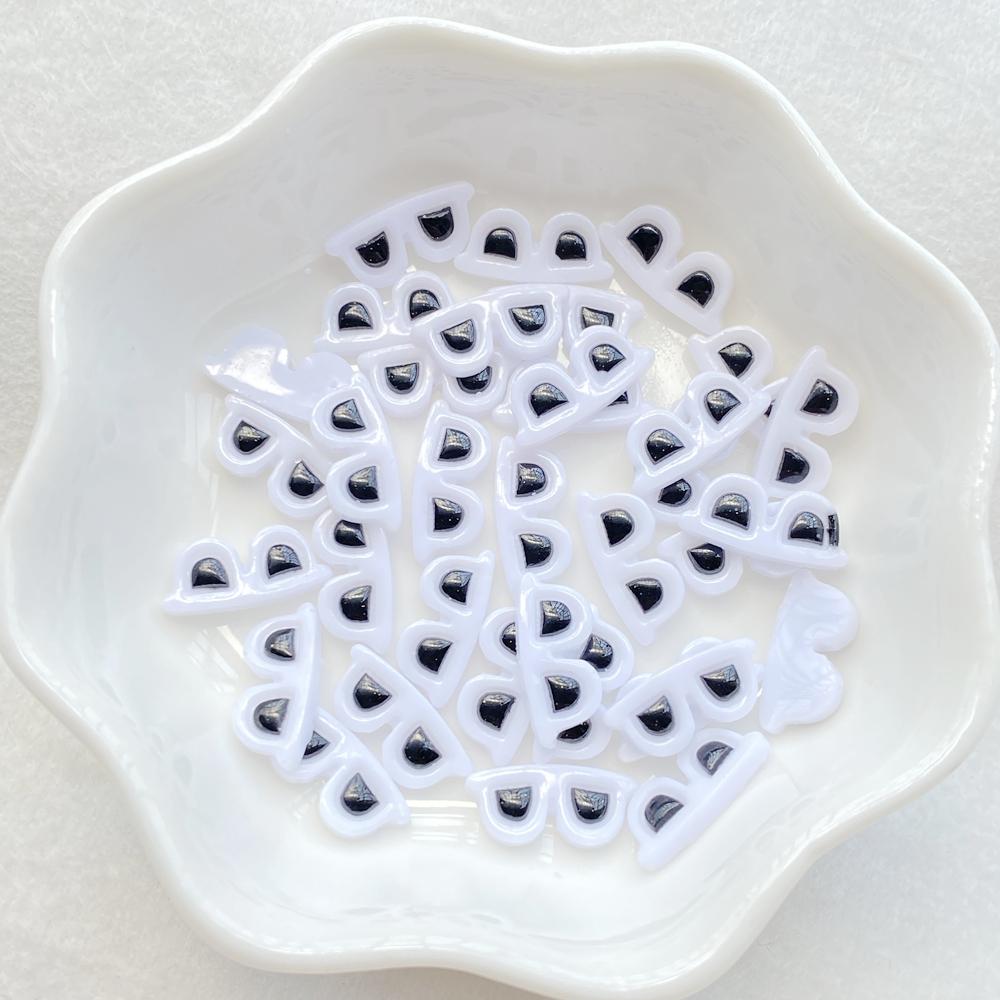 

50Pcs Cute mini cartoon animal eyes Nail Art Resin Designer Charms DIY Craft For Nail 3D Decorations Jewelry