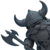 Estátua de Guerreiro Anão Viking, Miniatura Bárbaro Impressa em 3D, Capacete com Chifres Decoração de Mesa para Escritório em Casa, Presente Colecionável