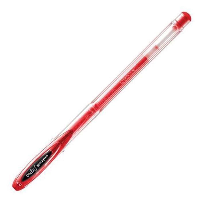 Rullpenn - Uniball - Signo UM120 Angelic - Rød - Fin spiss - 0,7 mm