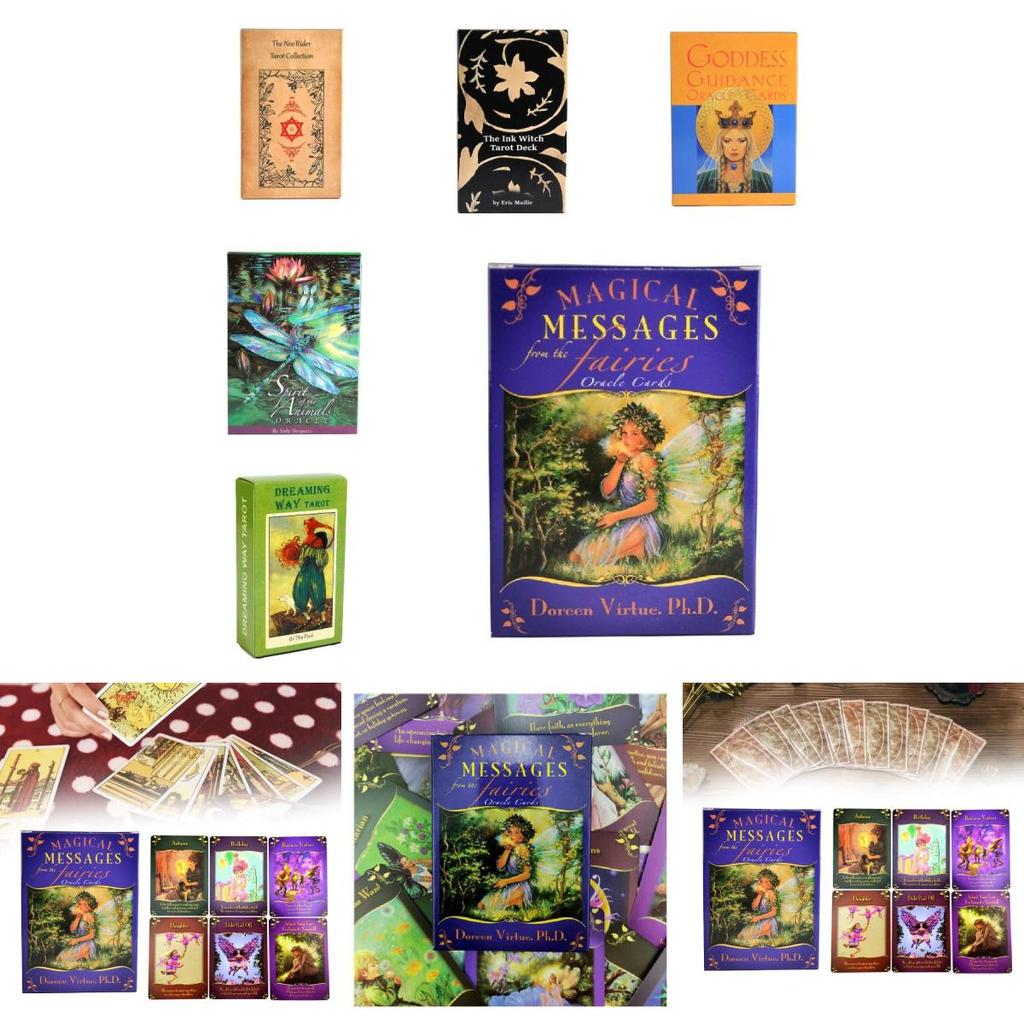 Premium Copper Paper Green Glyphs Lenormand Tarot Cards For Insightful Readings