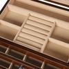 4-layer Large Wooden Jewelry Box W/ Mirror for Women, Jewelry Organizer Watches Necklace Ring Storage Box Great Gift