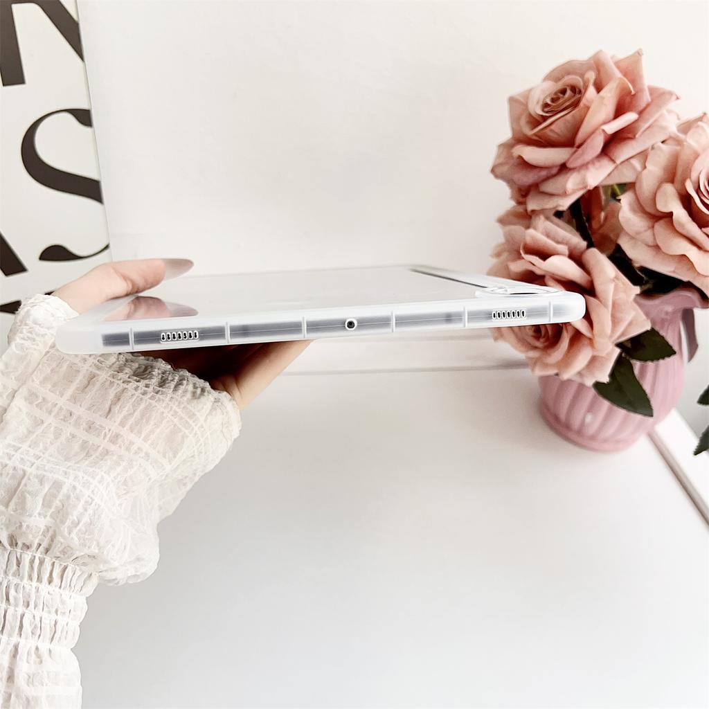 For Samsung Galaxy Tab S9 Case Clear TPU Anti Drop Tablet Cover with Pencil Holder