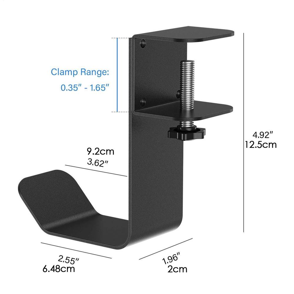 Вешалка для наушников Металлическая вешалка для гарнитуры Компактная подставка для наушников Для геймеров Мужчин Женщин Подростков Домашняя Комната Классная Комната Школа Работа