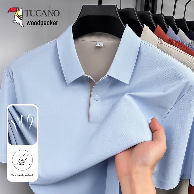 TUCANO Men s Ice Silk Short Sleeve Polo Shirt L