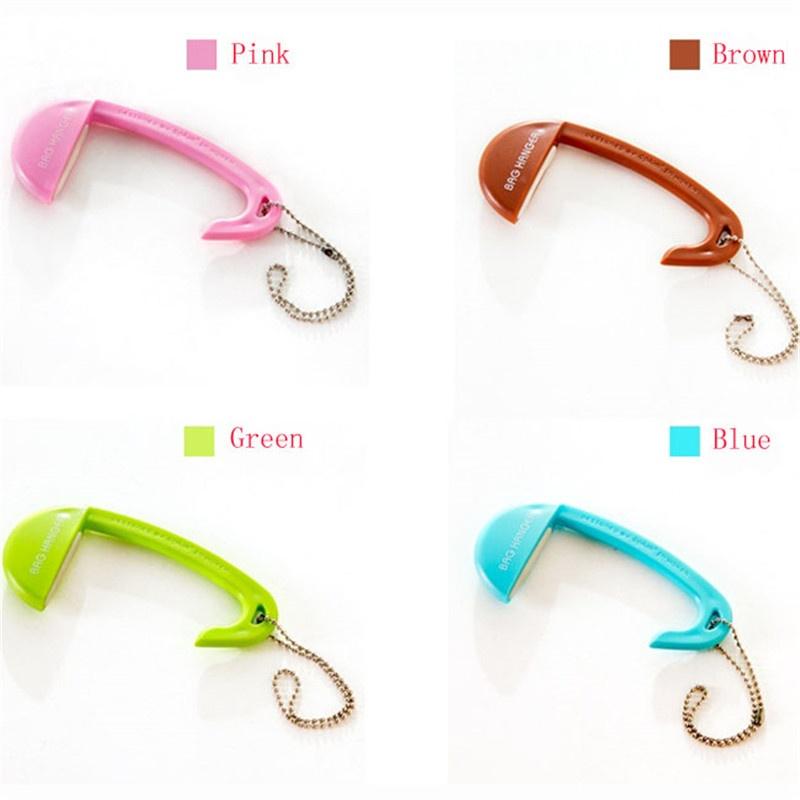 Removable Plastic Bag Hook Portable Table Purse Holder Handbag Hanger Green Brown Pink Bluebuy