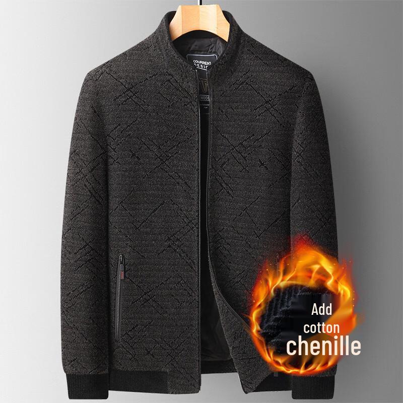 

Men s Stand-up Collar Padded Casual Jacket 170/M