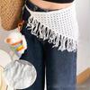 Breathable Hollow Knit Triangled Scarf For Layering Lightweight Multipurpose Shawl For Women Men And Kids