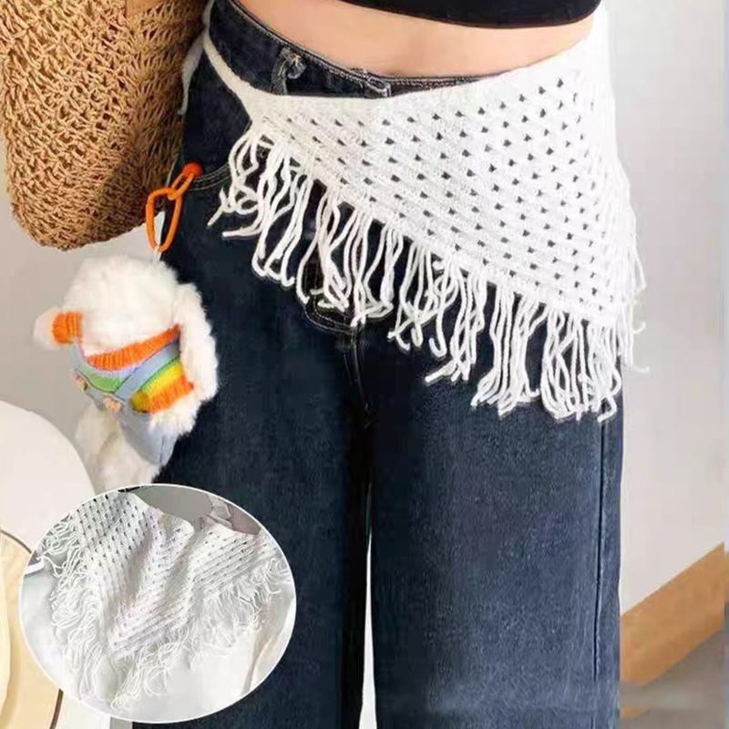 Breathable Hollow Knit Triangled Scarf For Layering Lightweight Multipurpose Shawl For Women Men And Kids