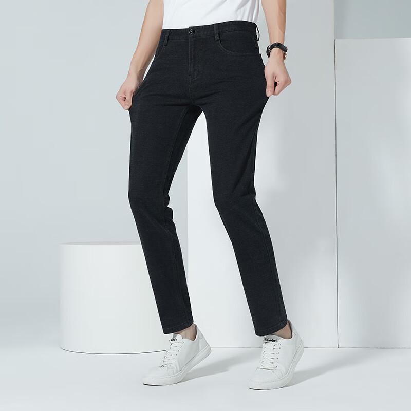 

Мужские плотные выстиранные джинсы прямого кроя FengXun 38