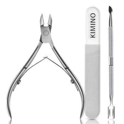 KIMINO Cuticle Treatment Nail Nipper Cuticle Nipper Cuticle Nail Clipper Cuticle Nipper Nail Care Cuticle Cuticle Care Cuticle with Pusher Manicure
