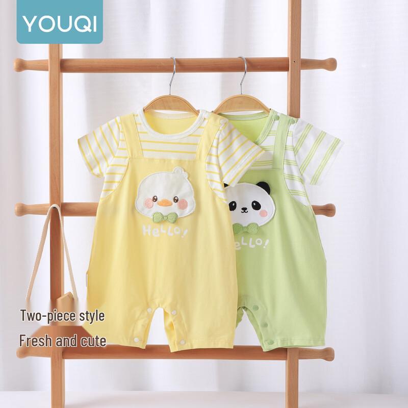 Youqi Infant Summer Breathable Cotton Romper