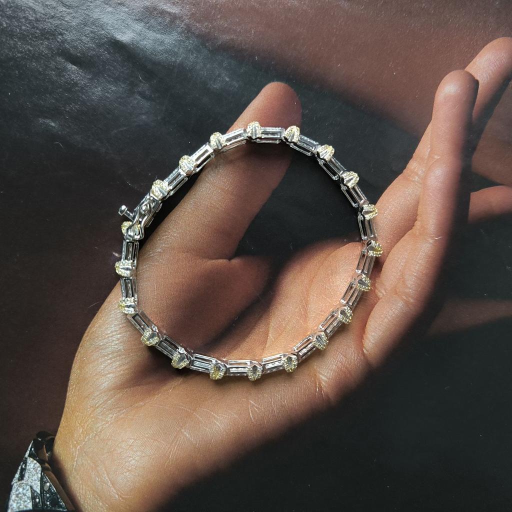 Silberarmband mit Zirkonia, Gewicht des Artikels 16,36 g (2197997)