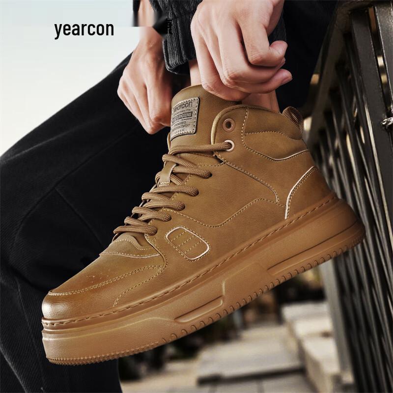 Yierkang Men s High-Top Warm Casual Sneakers 39