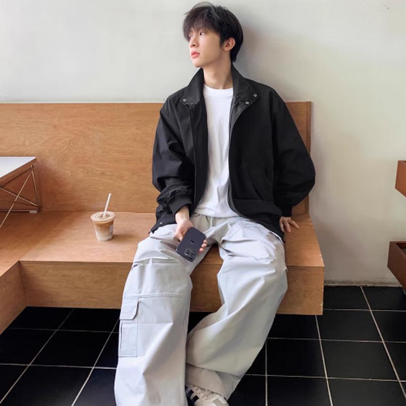 

Men s Loose Cleanfit Harrington Jacket M