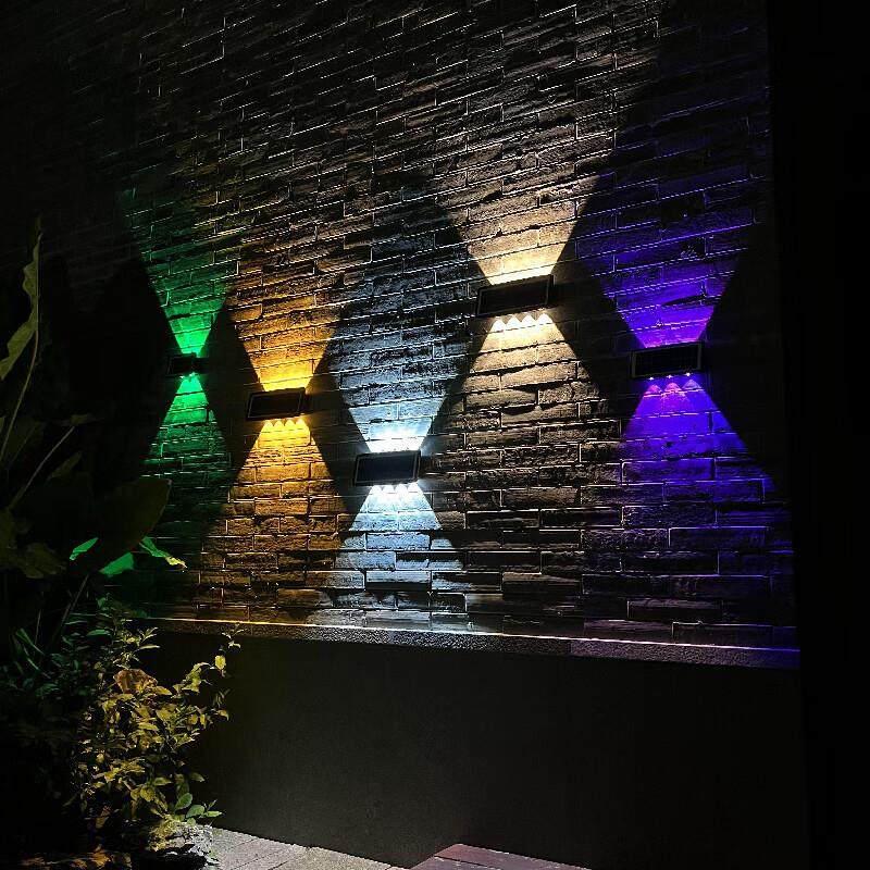 Projecteur d'extérieur mural solaire à 4 LED