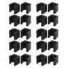 20pcs Pool Stick Clips Durable Pool Cue Rack Light Weight Black Billiards Cue Locating Clip Holder for Home Club