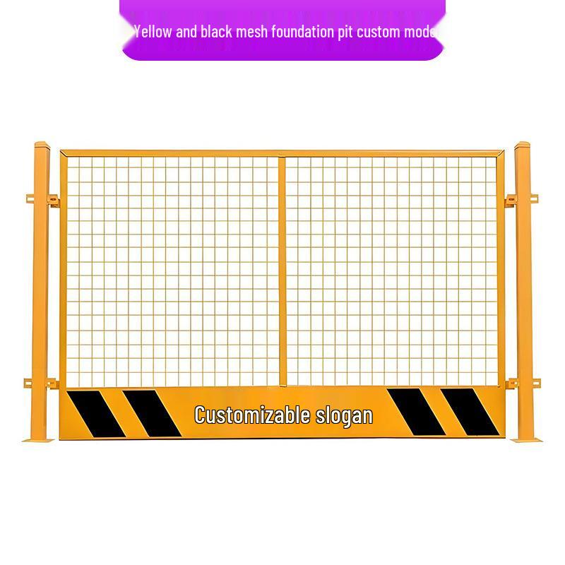 Portable Construction Site Pit Protection and Warning Fence