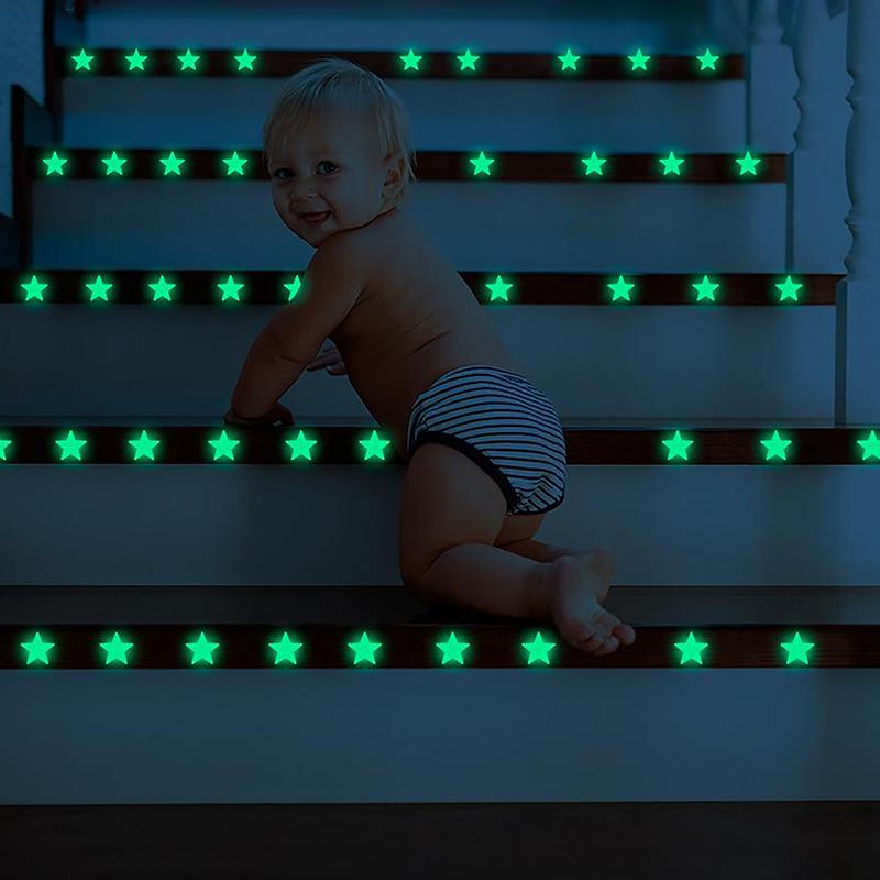 8-126 szt. Świecące w ciemności naklejki ścienne gwiazdki, okrągłe kropki, DIY dekoracja pokoju